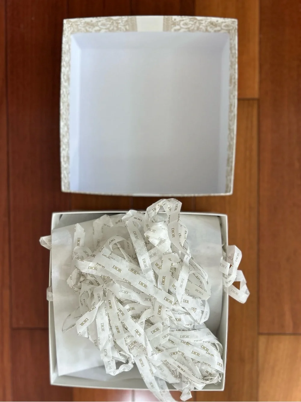 Dior Empty Gift Box - Toile Print